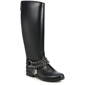 LOVE MOSCHINO Knee High Riding Rain Boots